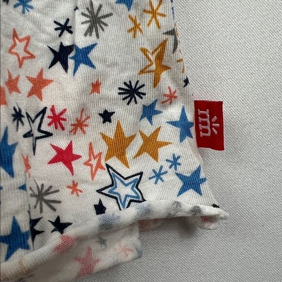 Magnetic Me Starry Print Dress - White, Blue, Orange tiers ruffles size 18-24 m - Picture 9 of 16